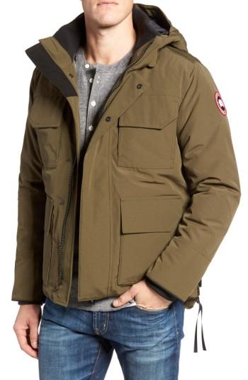 Men's Canada Goose 'maitland' Down Fill Parka, Size - Green