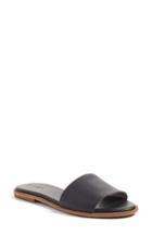Women's Hinge 'mere' Flat Slide Sandal .5 M - Black
