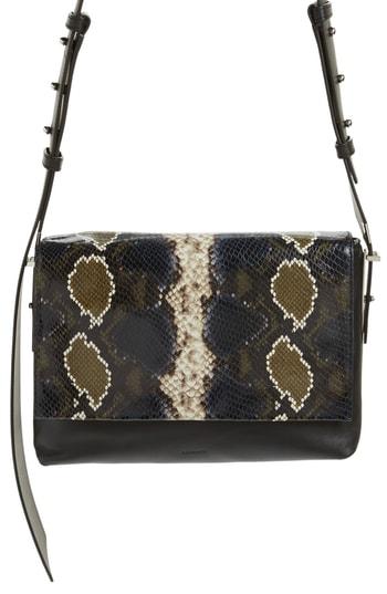 Allsaints Versailles Python Print Leather Shoulder Bag -