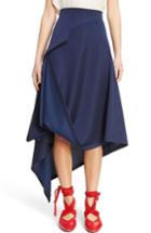 Women's J.w.anderson Side Button Asymmetrical Skirt Us / 8 Uk - Blue