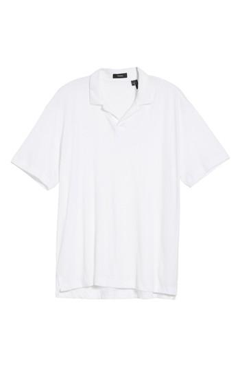 Men's Theory Palm Jersey Standard Polo - White