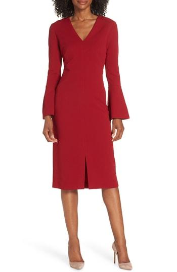 Women's Maggy London Metro Knit Sheath Dress - Red