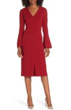 Women's Maggy London Metro Knit Sheath Dress - Red