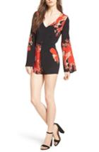 Women's Obey Dead Garden Romper - Black