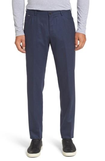Men's Boss Gaetano Fit Wool Trousers, Size 32r - Blue