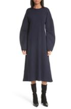 Women's Tibi Sculpted Zip Back Midi Dress - Blue