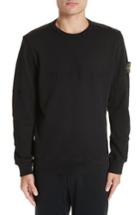 Men's Stone Island Cotton Sweatshirt - Black