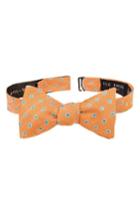Men's Ted Baker London Paddington Dot Silk Bow Tie, Size - Orange