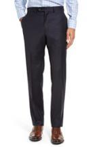 Men's Strong Suit Dagger Flat Front Solid Wool Trousers