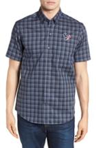 Men's Cutter & Buck Houston Texans - Fremont Regular Fit Check Sport Shirt - Blue