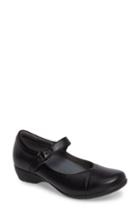 Women's Dansko Fawna Mary Jane Flat .5-9us / 39eu M - Black