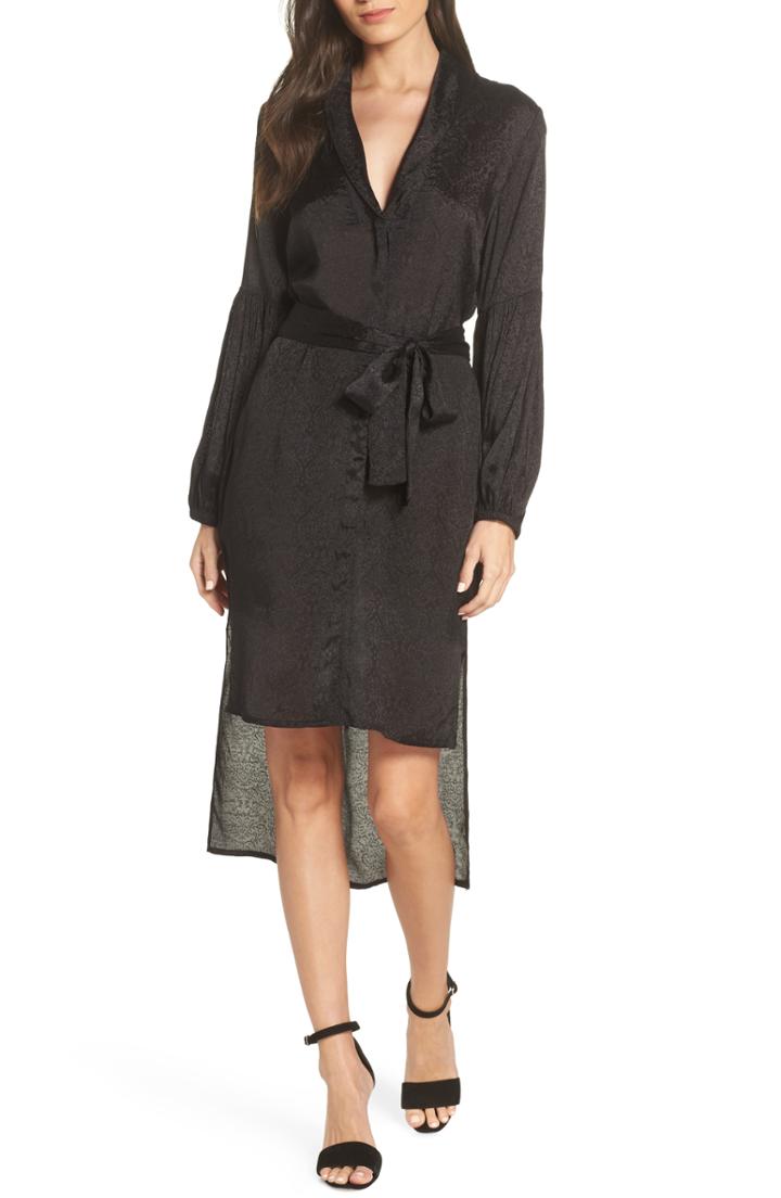 Women's Nsr Jordan High/low Shirtdress - Black