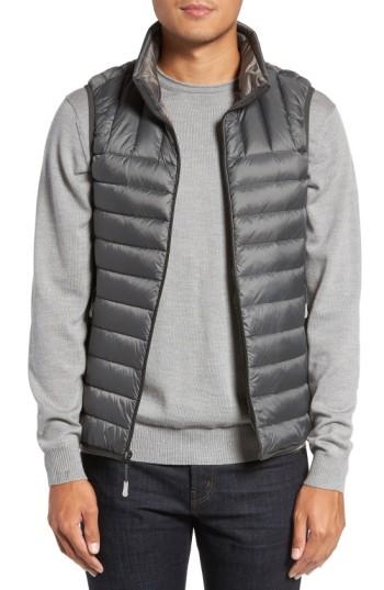 Men's Tumi Packable Down Vest - Grey
