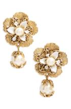 Women's Marchesa Pure Petals Drop Earrings