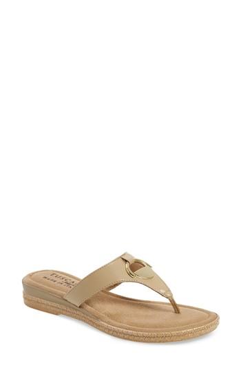 Women's Tuscany By Easy Street Belinda Flip Flop N - Beige