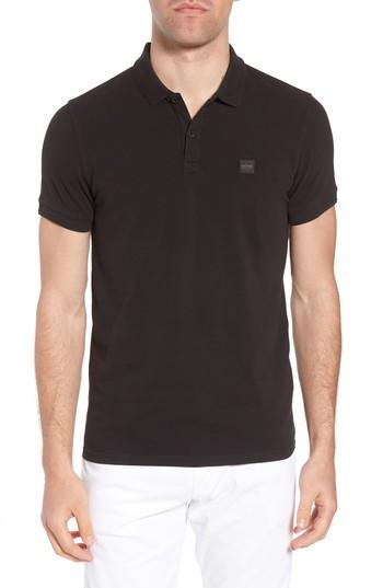 Men's Boss Prime Slim Fit Polo - Black