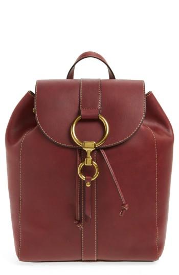 Frye Ilana Harness Leather Backpack - Burgundy