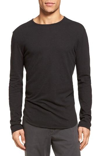 Men's Vince Raw Hem T-shirt - Black