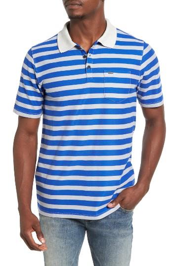 Men's Hurley Lido Stripe Dri-fit Polo - Grey
