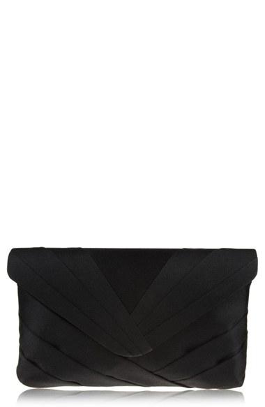 Nina Labreya Pleated V-flap Clutch -