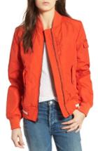 Women's Andrew Marc Foster Nylon Twill Bomber Jacket - Orange
