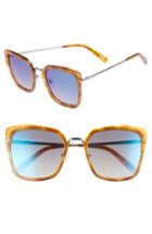 Women's Diff Skye Polarized Sunglasses - Honey Tortoise/ Blue
