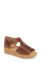 Women's Famolare Holey Moley Wedge Sandal M - Brown