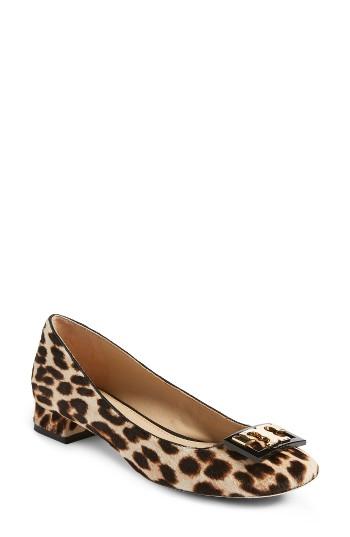 Women's Tory Burch 'gigi' Block Heel Pump M - Brown
