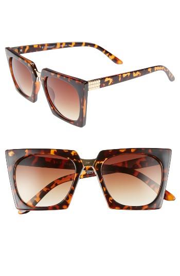 Women's A.j. Morgan Cropduster 52mm Sunglasses - Tortoise