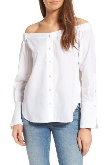 Women's Dl1961 East Hampton Off The Shoulder Blouse - White