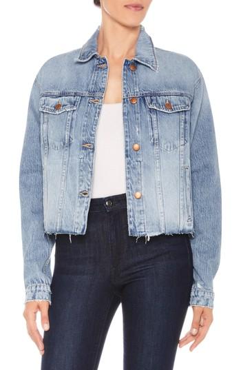Women's Joe's The Boyfriend Cutoff Denim Jacket - Blue