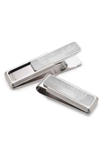 Men's M-clip Chevron Money Clip - Metallic