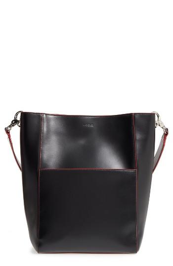 Lodis Berta Leather Bucket Bag - Black