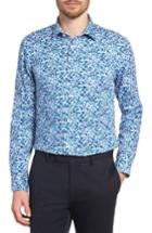 Men's Ted Baker London Endurance Gorge Slim Fit Floral Dress Shirt - Blue