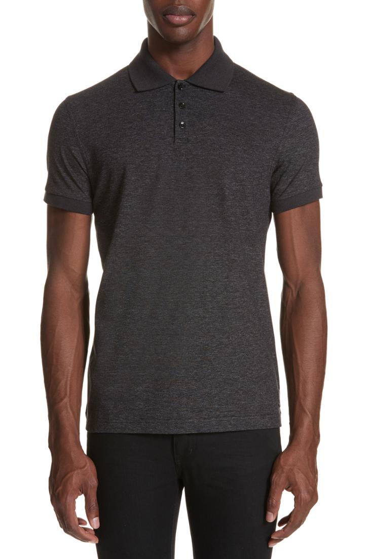 Men's Saint Laurent Melange Polo