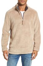 Men's True Grit Pebble Pile Quarter Zip Pullover - Beige