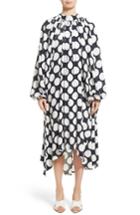 Women's A.w.a.k.e. Giant Polka Dot Gathered Collar Dress - Blue