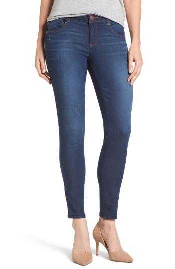 Petite Women's Wit & Wisdom Skinny Ankle Jeans P - Blue