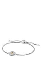 Women's David Yurman 'cable Collectibles' Cross Charm Bracelet With Diamonds