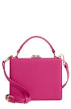 Street Level Faux Leather Crossbody Bag - Pink