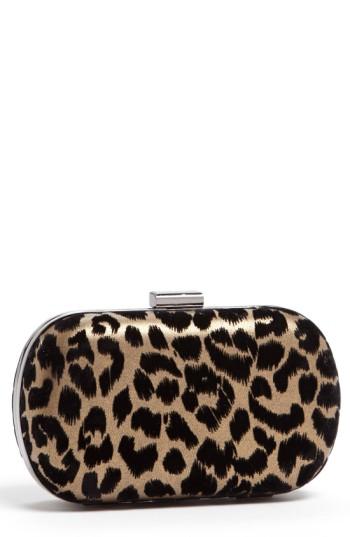 Menbur Leopard Print Minaudiere -