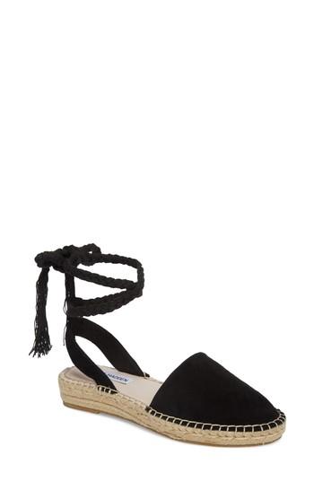 Women's Steve Madden Mesa Wraparound Espadrille M - Black