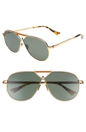 Women's Altuzarra 64mm Aviator Sunglasses - Gold