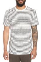 Men's Vince Stripe Crewneck T-shirt - Ivory