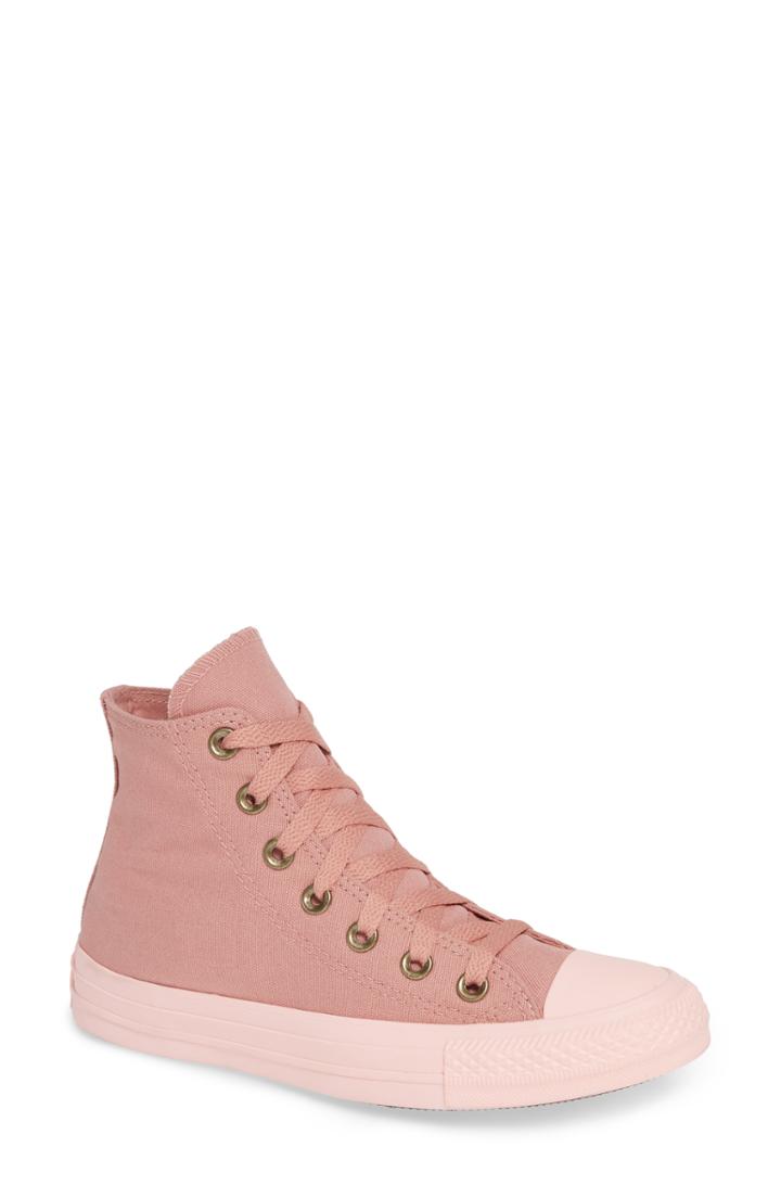 Women's Converse Chuck Taylor All Star Botanical High Top Sneaker .5 M - Pink