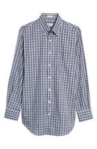 Men's Peter Millar Dusk Plaid Sport Shirt, Size - Blue