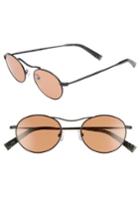 Women's Kendall + Kylie Tasha 49mm Oval Sunglasses - Black Metal/ Amber Solid