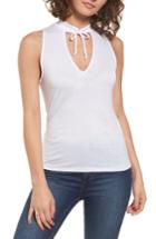 Women's Pst By Project Social T Tie Neck Tank - White