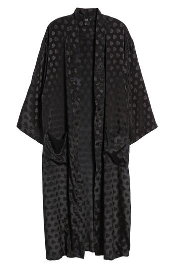 Women's Stone Row Reblogged Satin Jacquard Kimono