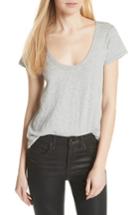 Women's Rag & Bone/jean U-neck Tee, Size - Grey